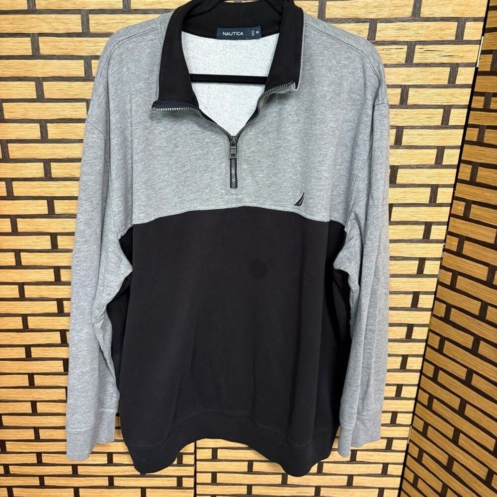 Nautica Gray And Black Pullover Size 3X‎